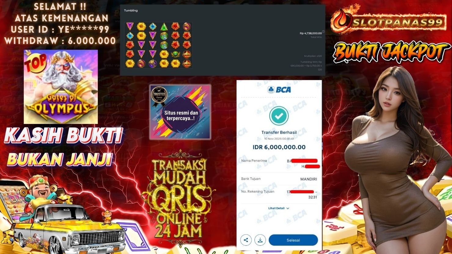 SLOTPANAS99 JACKPOT SLOT GATES OF OLYMPUS